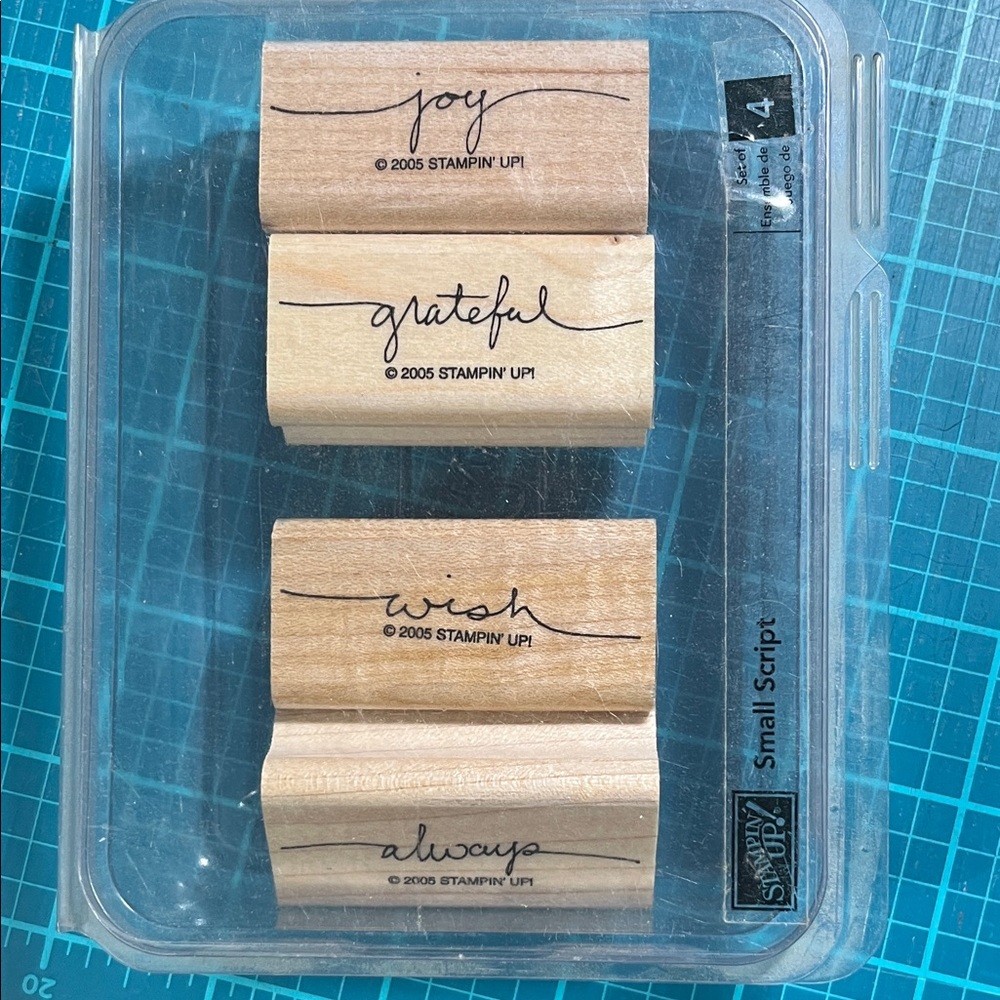 Stampin' Up! Small Script Wooden Stamp Set